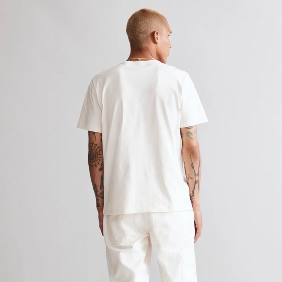 Madewell soft white Garment-Dyed Allday Crewneck Tee - Picture 3 of 5